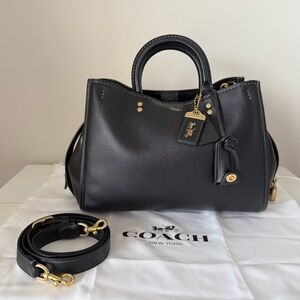 Coach Rogue 31 Black Leather